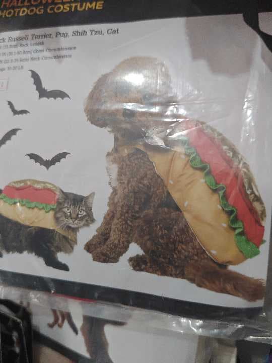 Disfraz para perro hot dog