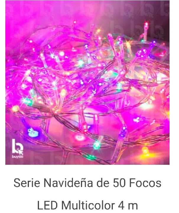 Serie navideña multicolor 4 metros