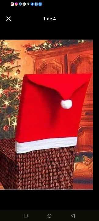 Funda navideña para silla