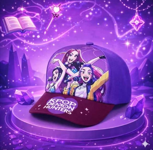 Gorra infantil huntrix y kitty