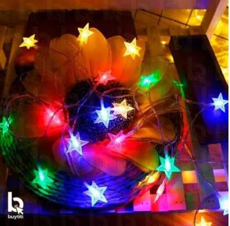 Serie navideña led tipo estrella 28 pzas