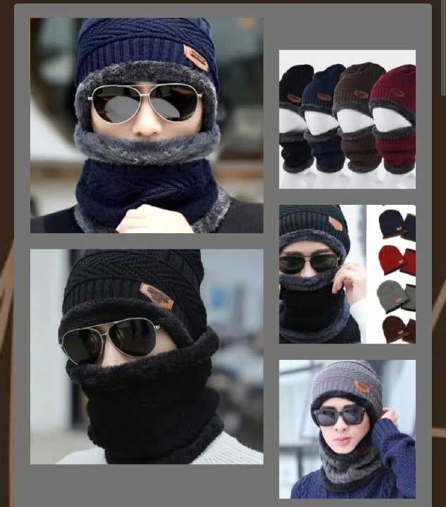 Gorro con cubrebocas adulto