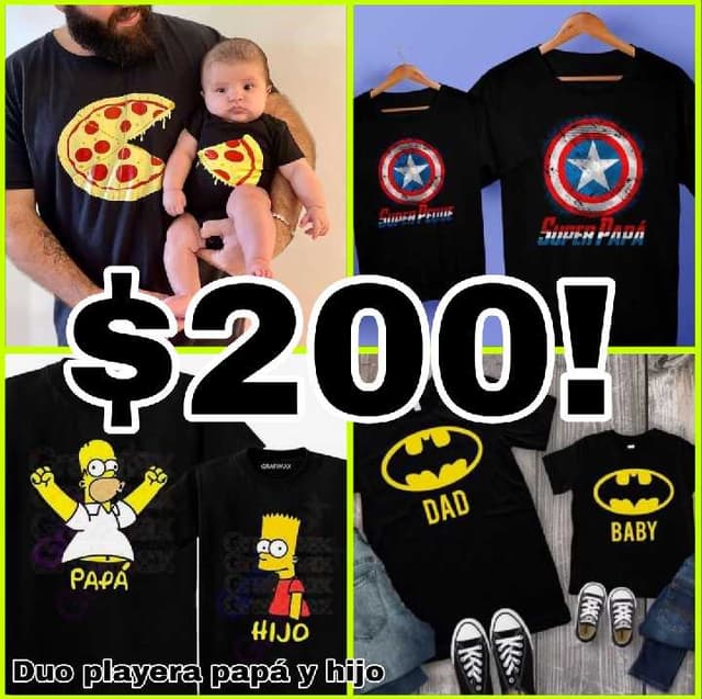 Duo playera papa e hijo