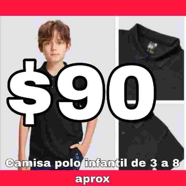Playera polo infantil