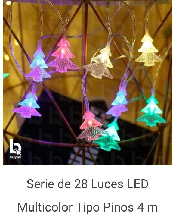 Serie navideña pino multicolor 4 metros